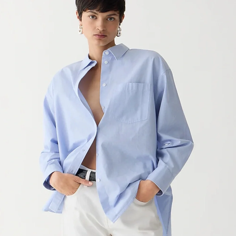 J crew Étienne oversized shirt in lightweight oxford
